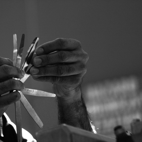 technician door inspection